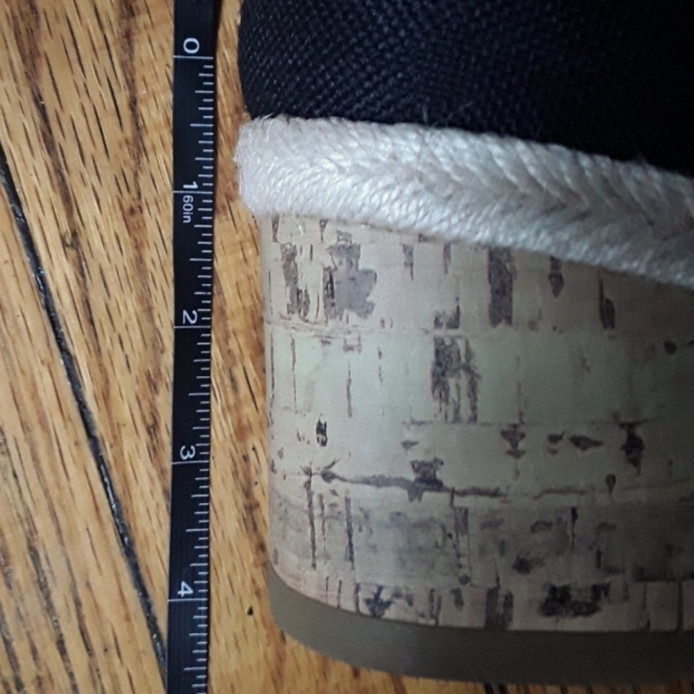 Life Stride Velocity 2.0 - Women's Black/Tan Open Toe Wedges Sandals. Size 11W - Picture 8 of 8